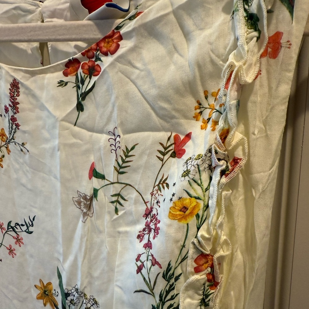 FARM Rio Floral Maxi Dress - Cream and Red - Picture 2 of 4
